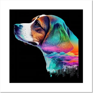 Vaporwave Beagle Posters and Art